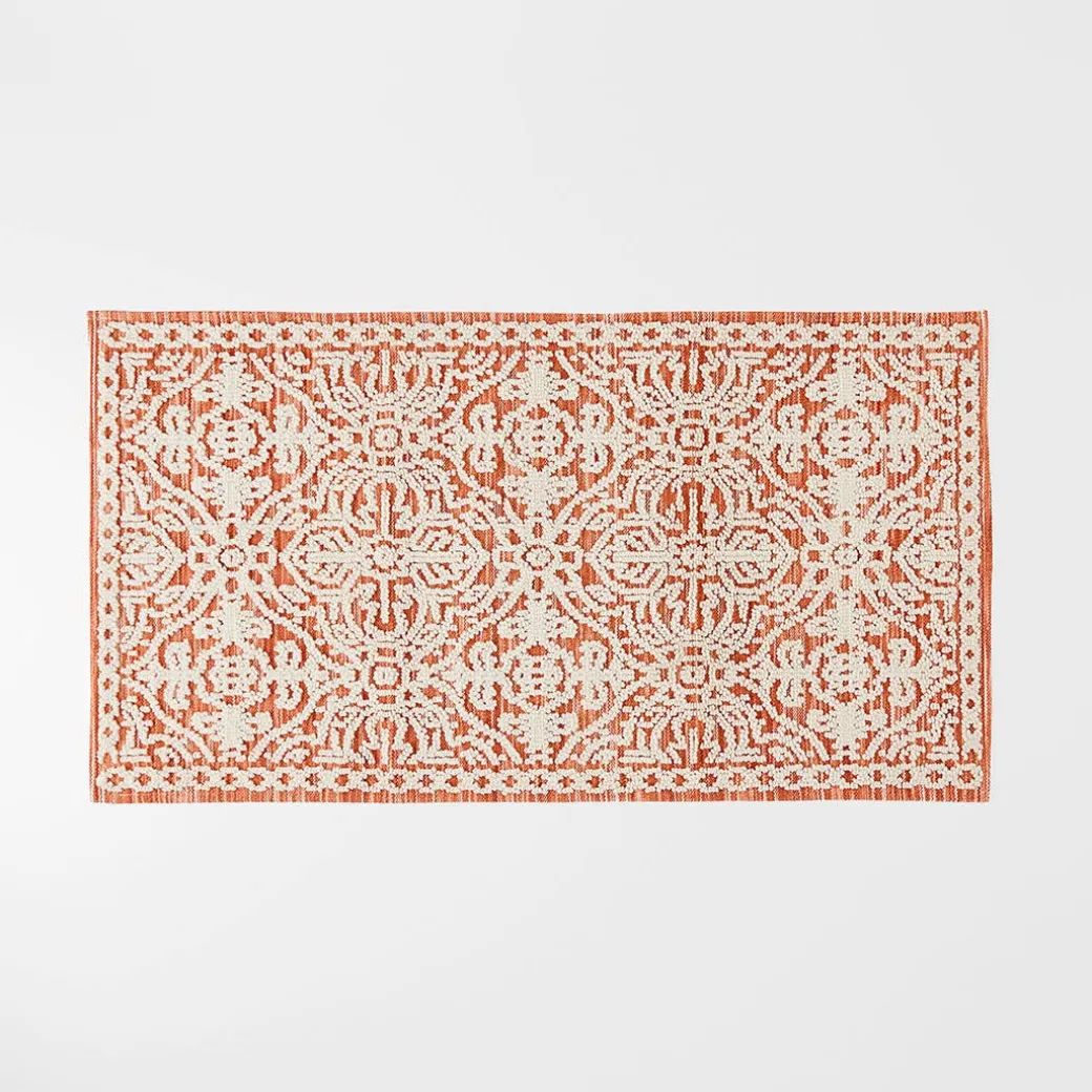 Alva Bath Mat - Olive Green/Ivory