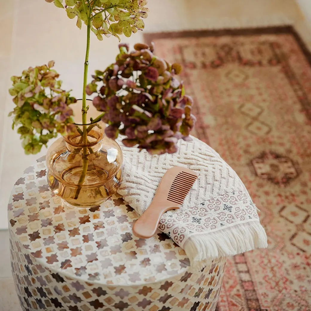 Andes Printed Bath Runner - Rust