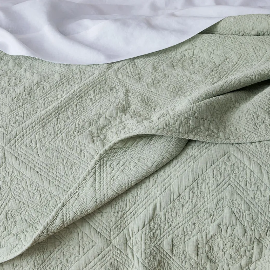 Asher Coverlet - Sage Green