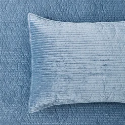 Blake Coverlet - Smoke Blue