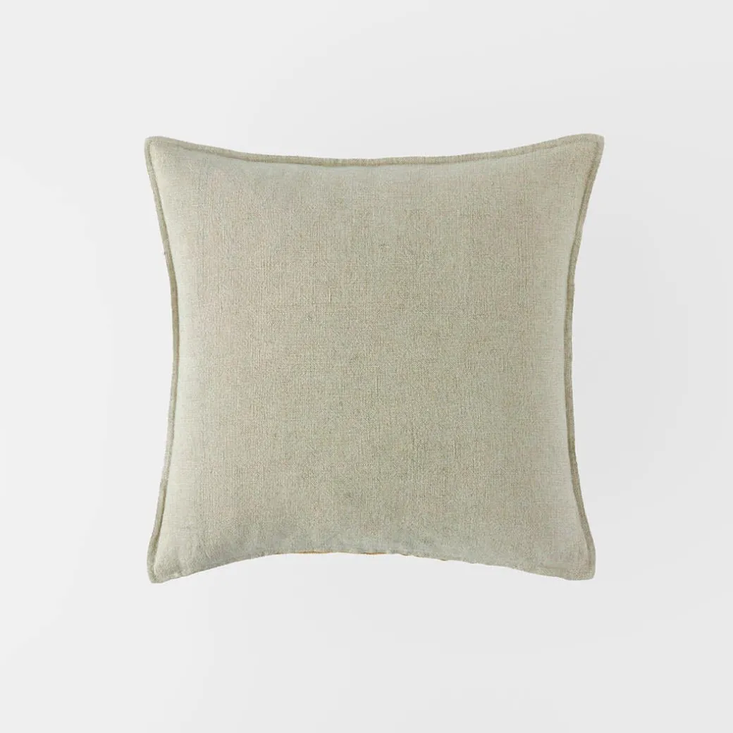 Cameron Linen Cushion - Midnight/Teal