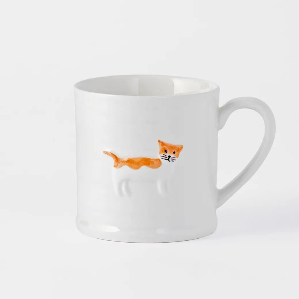 Cheshire Cat Embossed Mug