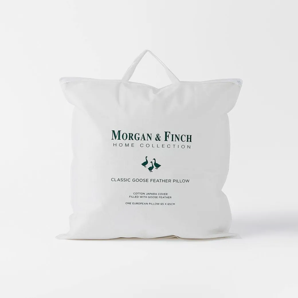 Classic European Goose Feather Pillow
