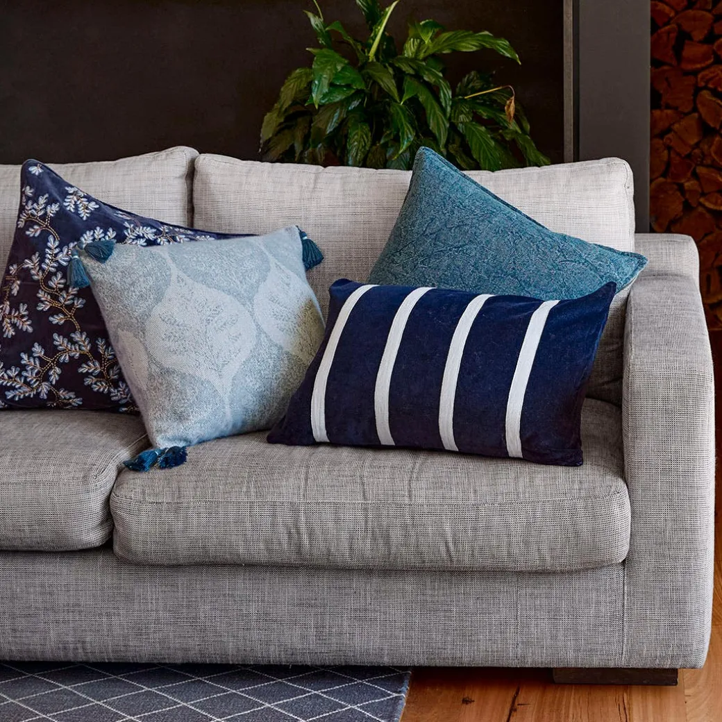 Claude Velvet Cushion - Burgundy