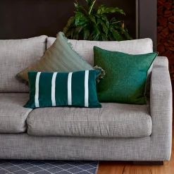 Claude Velvet Cushion - Burgundy