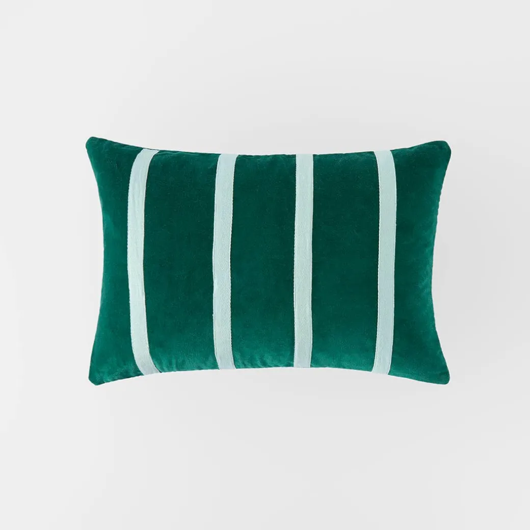 Claude Velvet Cushion - Burgundy