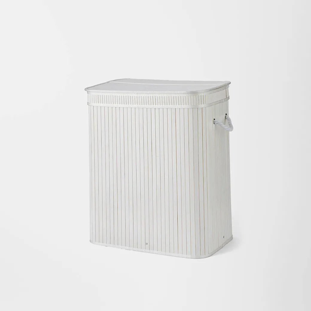 Collapsible Bamboo Lights and Darks Hamper