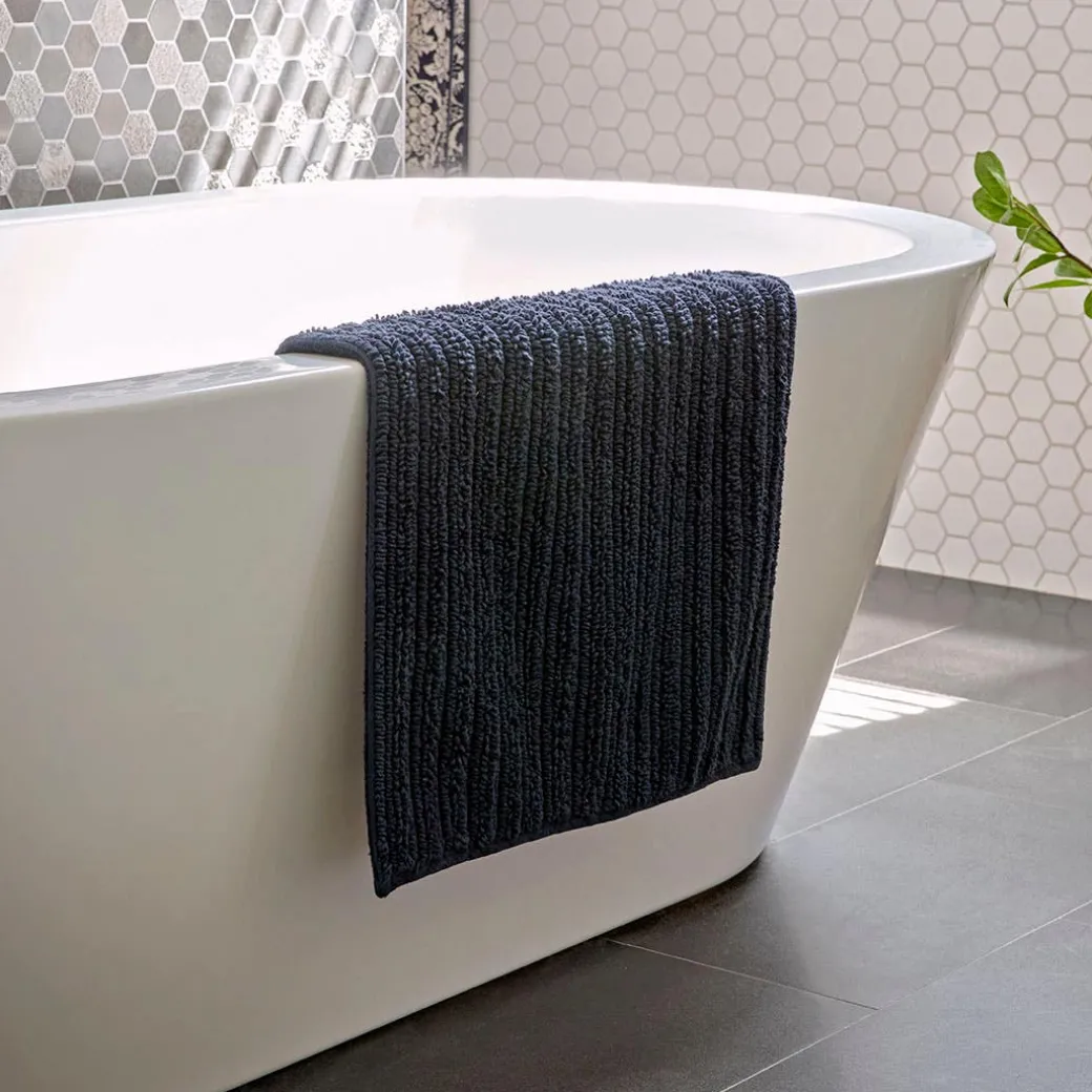 Devon Bath Mat - Navy