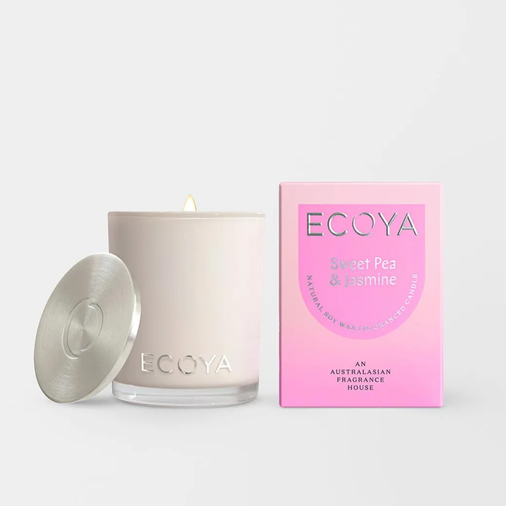 Ecoya Mini Madison Scented Candle - Sweet Pea and Jasmine