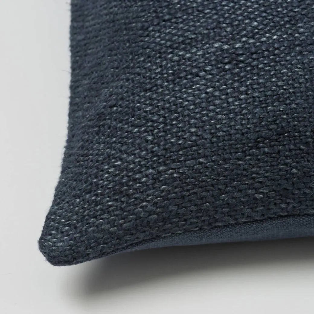 Flinders Linen Blend Cushion - Ink