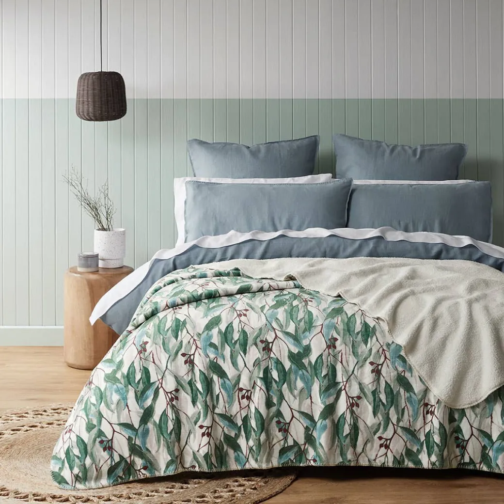 Flowering Gum Sherpa Blanket