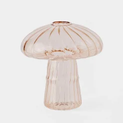 Glass Mushroom Large - Light Pink