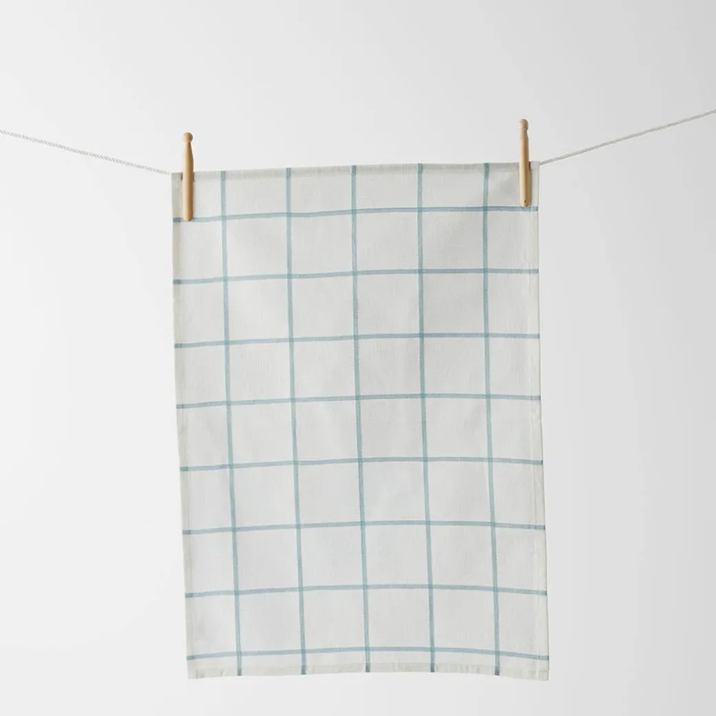 Hakea Tea Towel Set Of 3 - Turquoise