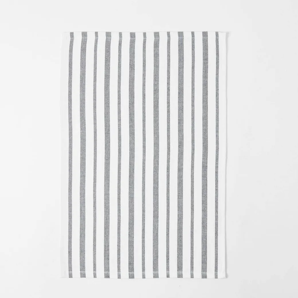 Hardy Terry Tea Towel Set Of 3 - Black