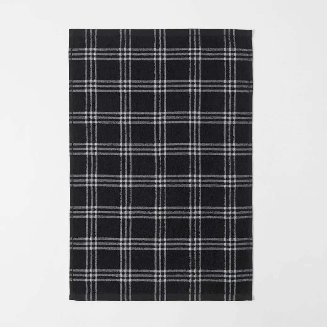 Hardy Terry Tea Towel Set Of 3 - Black