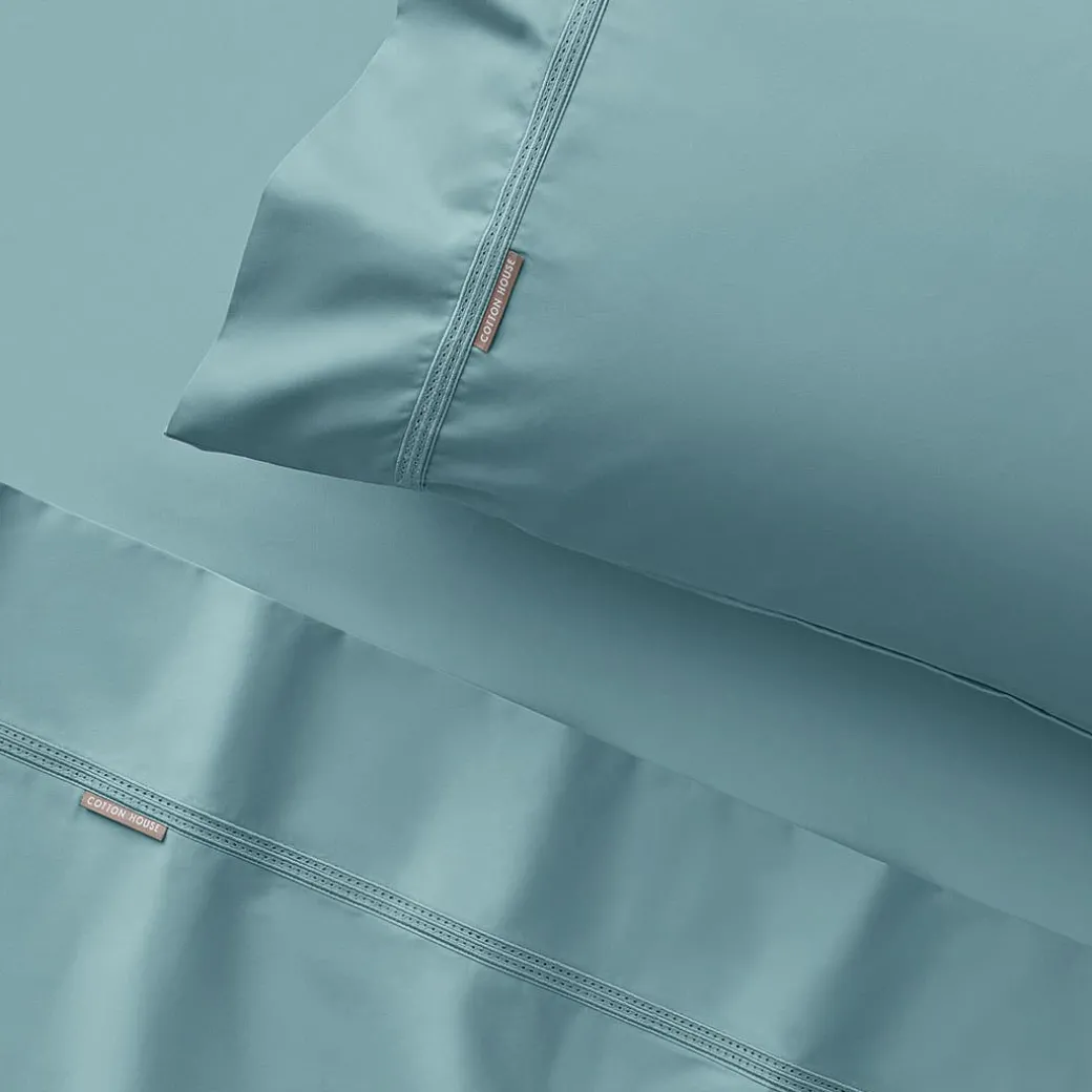 Honour 550 TC Cotton Sateen Sheet Set - Silver