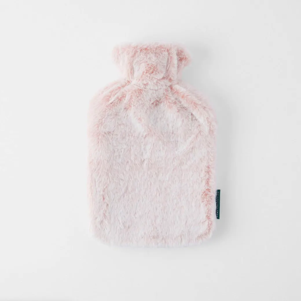 Hot Water Bottle Arctic Fur - Blush Pink