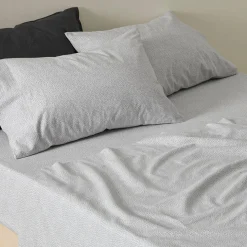 Ikura Flannelette Sheet Set - Smoke Blue