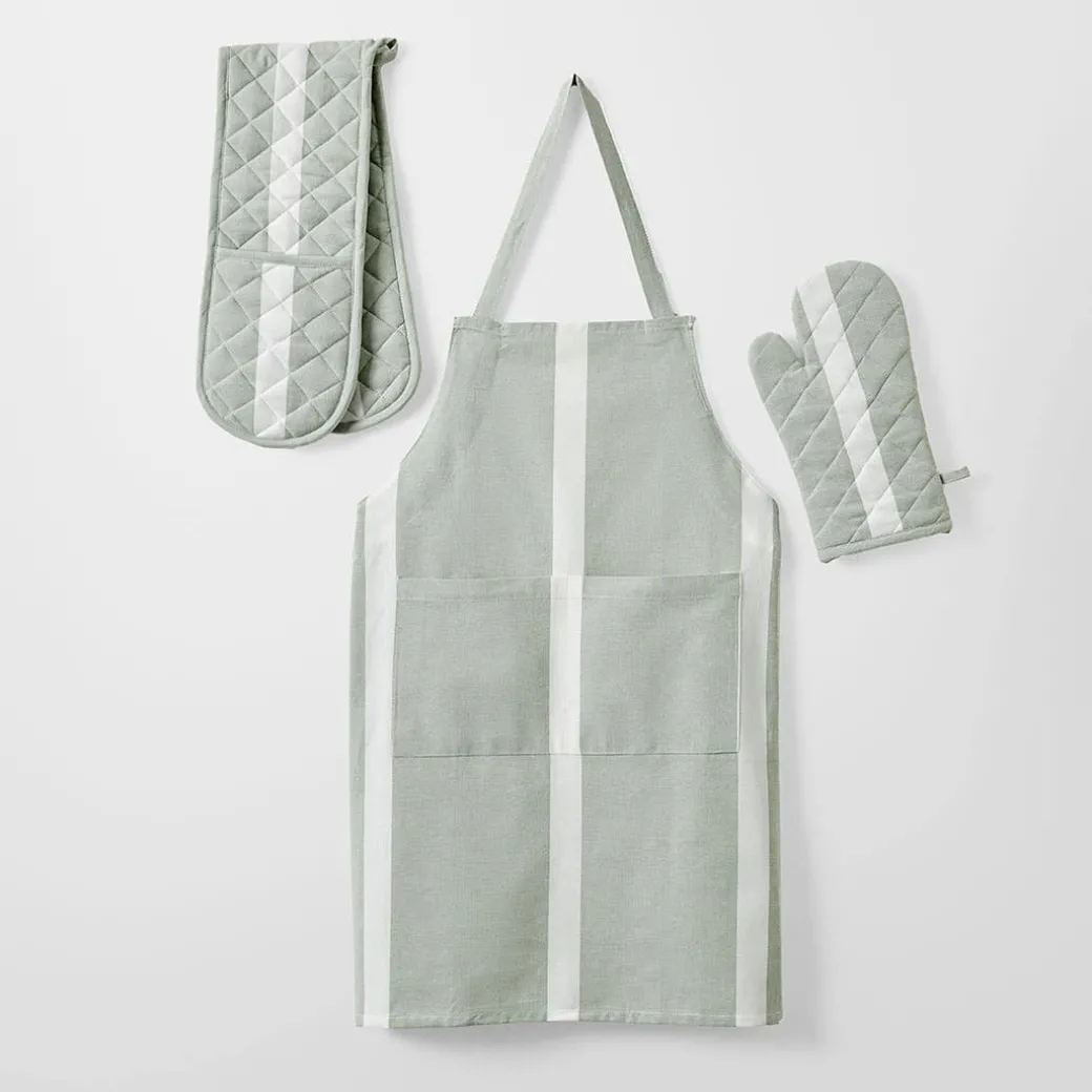 Jade Adjustable Apron and Oven Mits