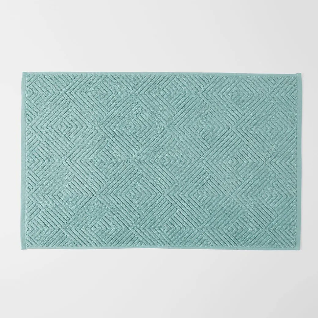 Kinsley Bath Mat - Steel Blue