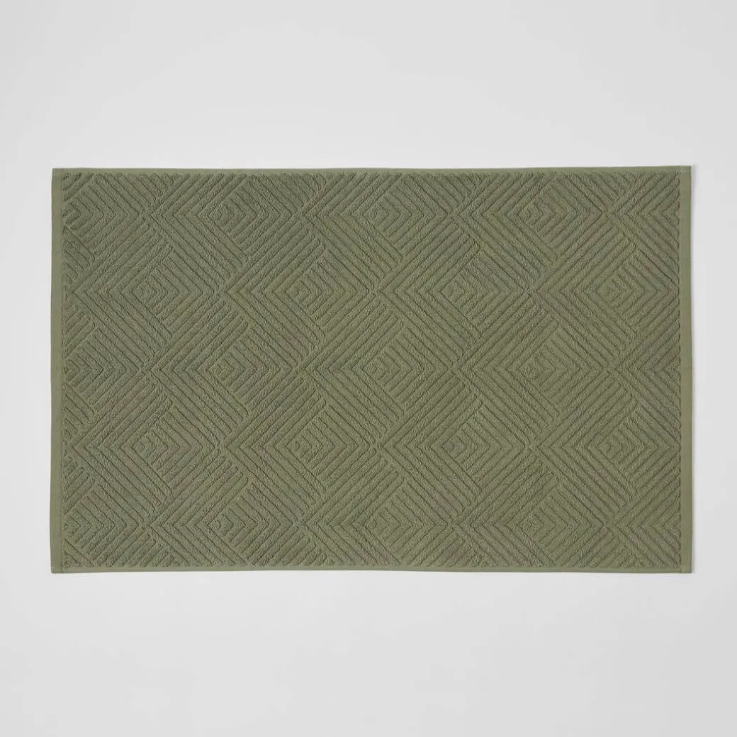 Kinsley Bath Mat - Steel Blue