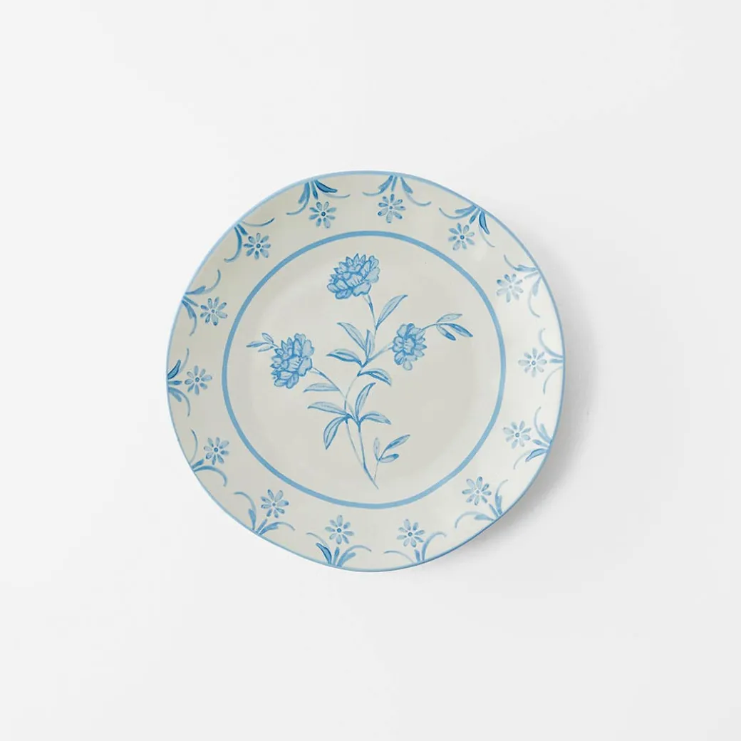 Lucinda Side Plate - Blue/White
