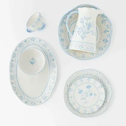 Lucinda Tea Cup - Blue/White