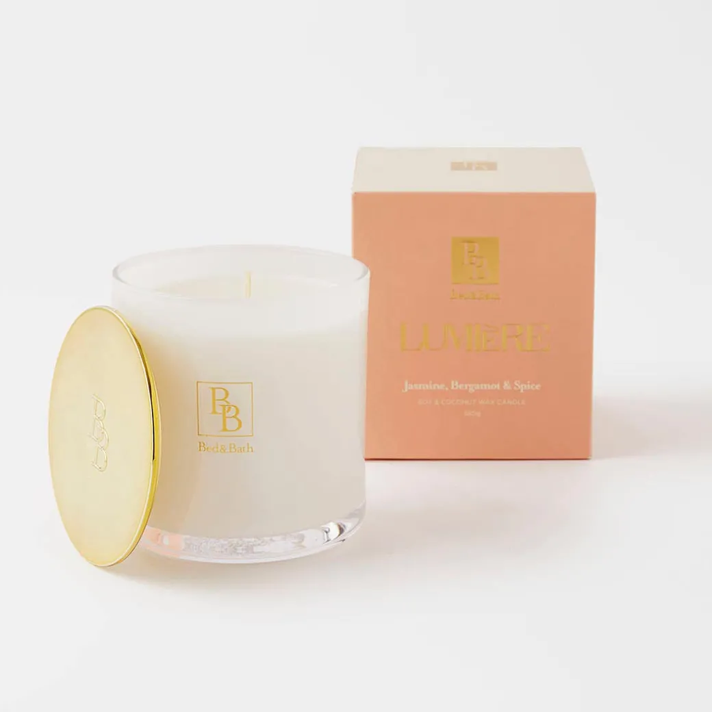 Lumiere Scented Candle - Jasmine, Bergamot And Spice