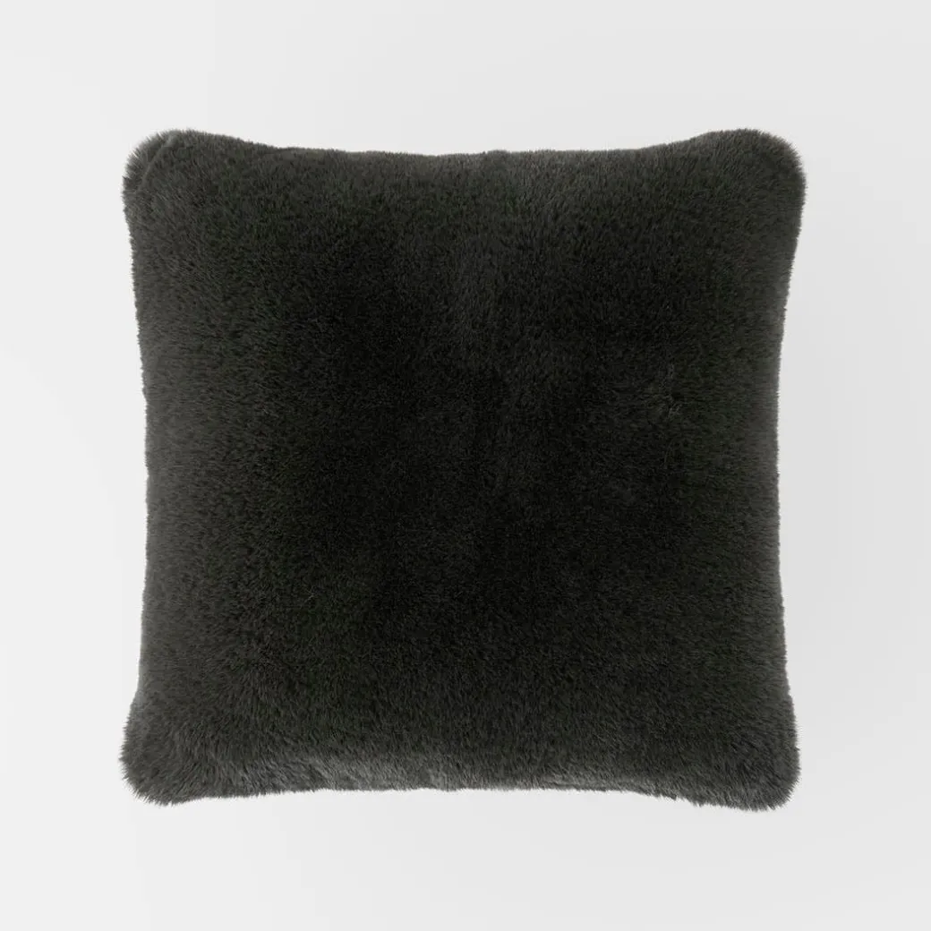 Luxury Faux Fur Cushion - Stone