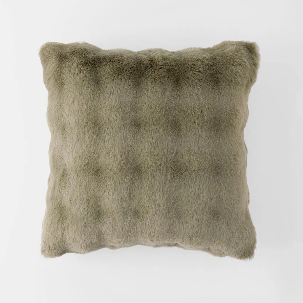 Malmo Faux Fur Cushion - Ivory