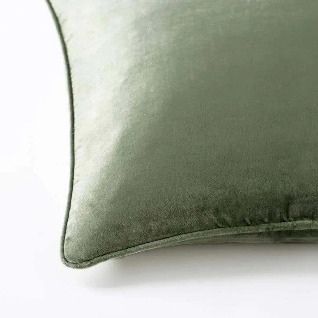 Margot Velvet Cushion - Sage