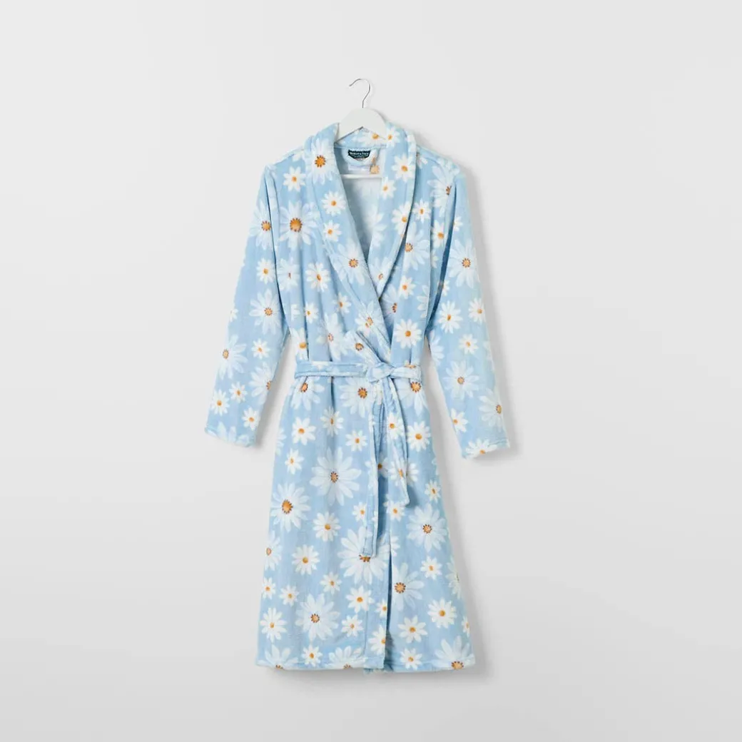Marguerite Printed Plush Robe