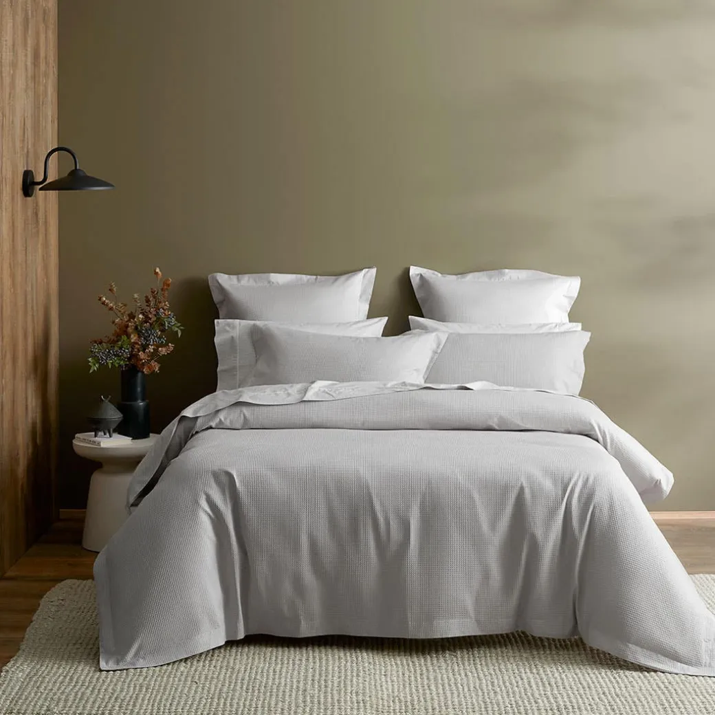 Metro Quilt Cover - Silver