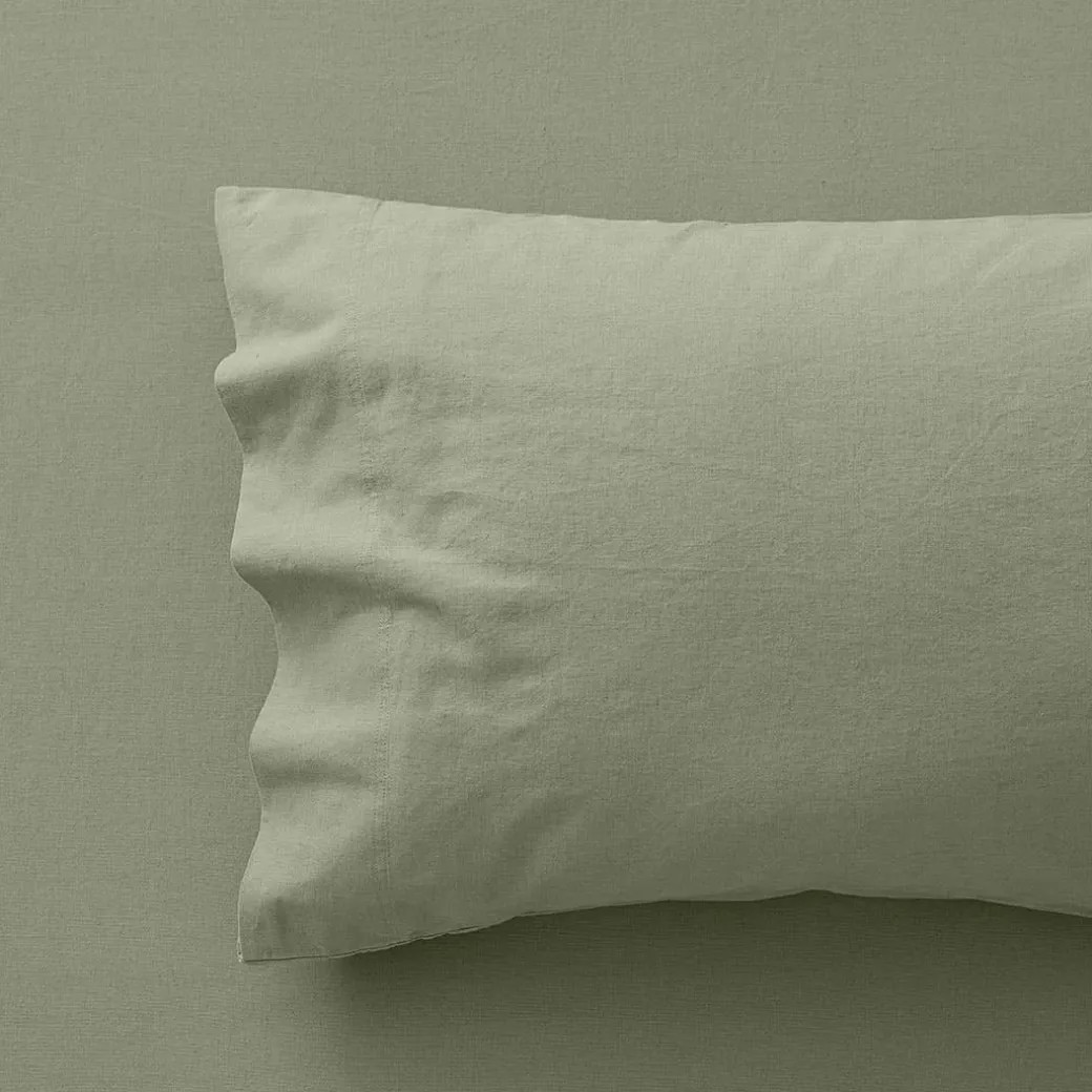 Olsen Linen/Cotton Sheet Set - White