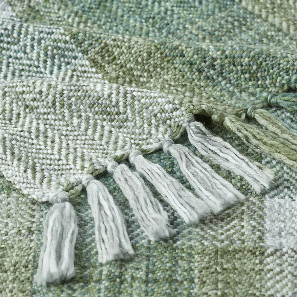Peru Check Throw - Blue Multi