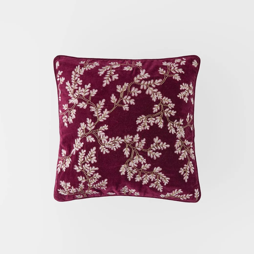 Prue Velvet Cushion - Indigo