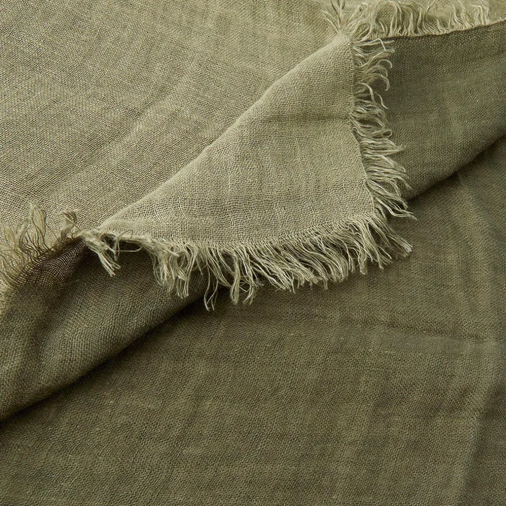 Rhodes Linen Throw - Rose Pink