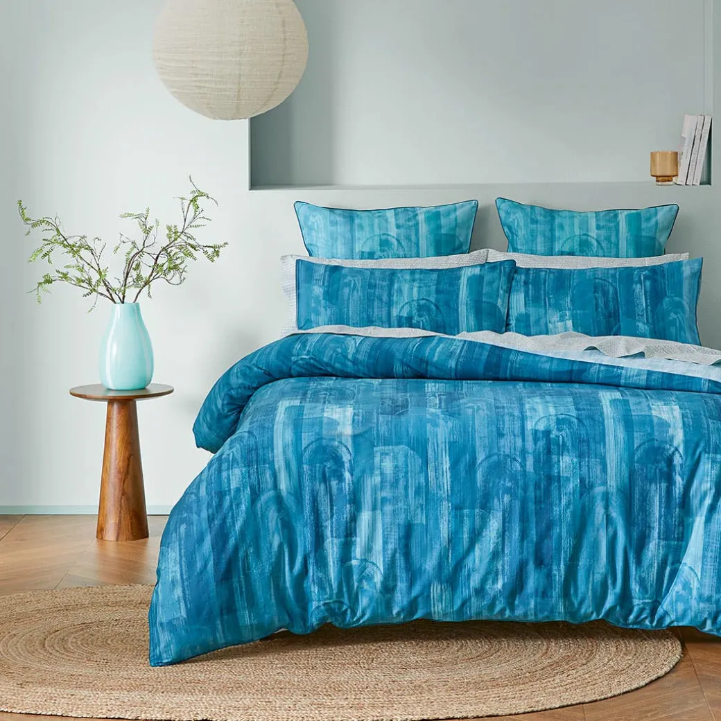 Riversdale Quilt Cover - Teal