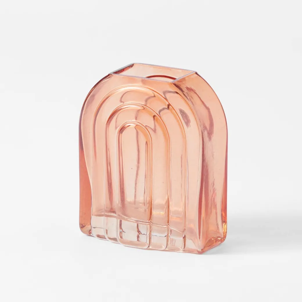 Ruby Arch Glass Vase