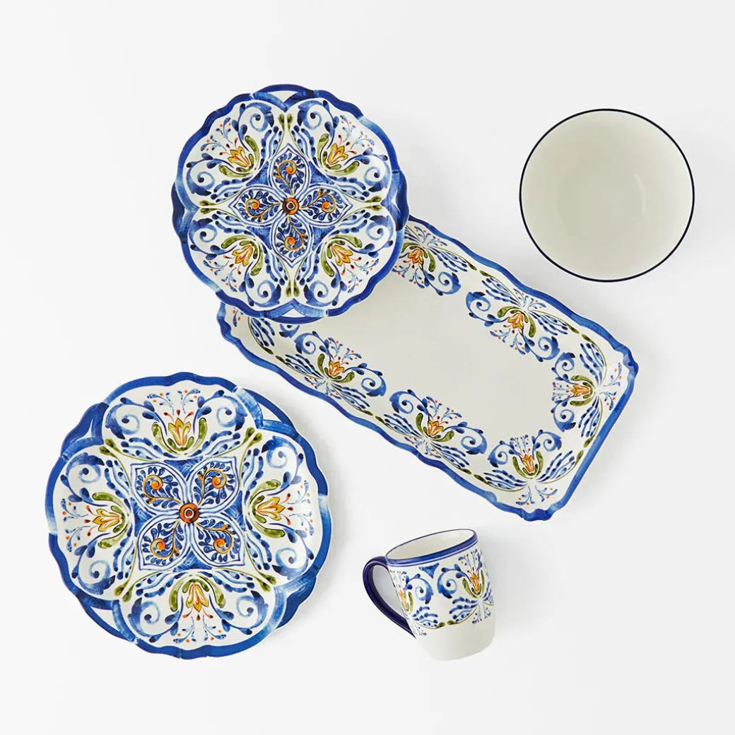 Savona Dinnerware - Blue/Yellow