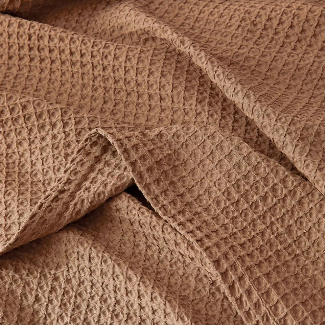 Sebastian Waffle Blanket - Olive Green