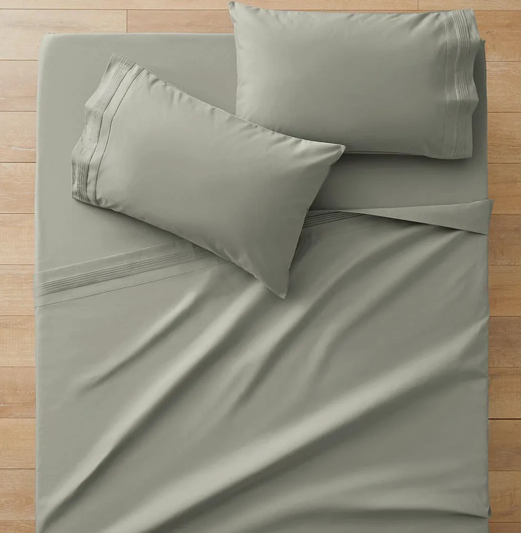 Sleeping Beauty 1200 TC Egyptian Cotton Sheet Set - Vanilla