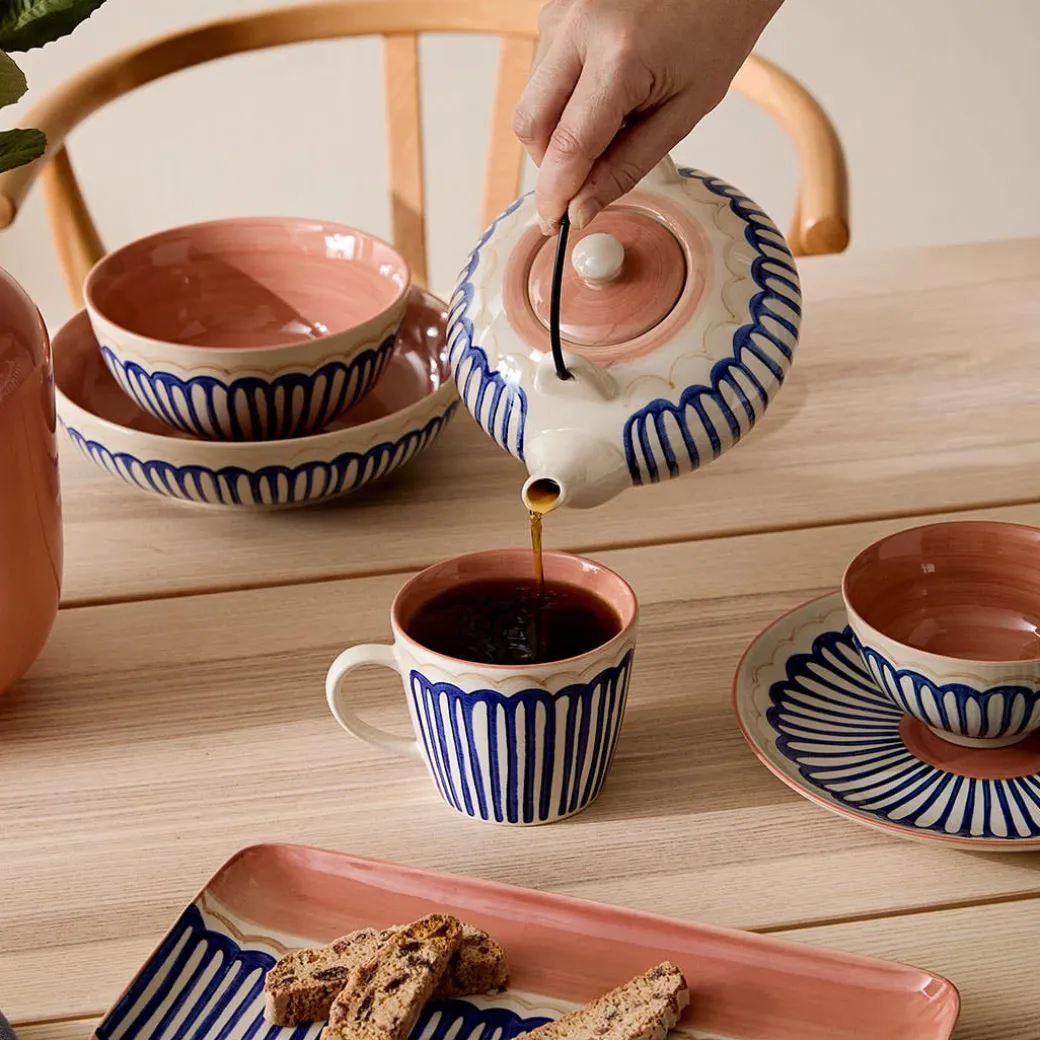 Tondo Dinnerware - Blue/White