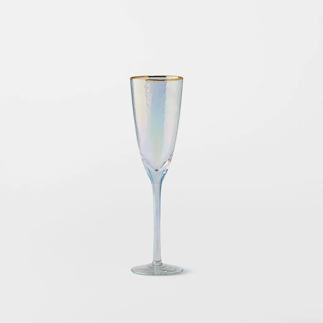 Vista Gold Rim Champagne Flute