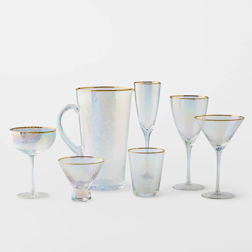 Vista Gold Rim Champagne Flute