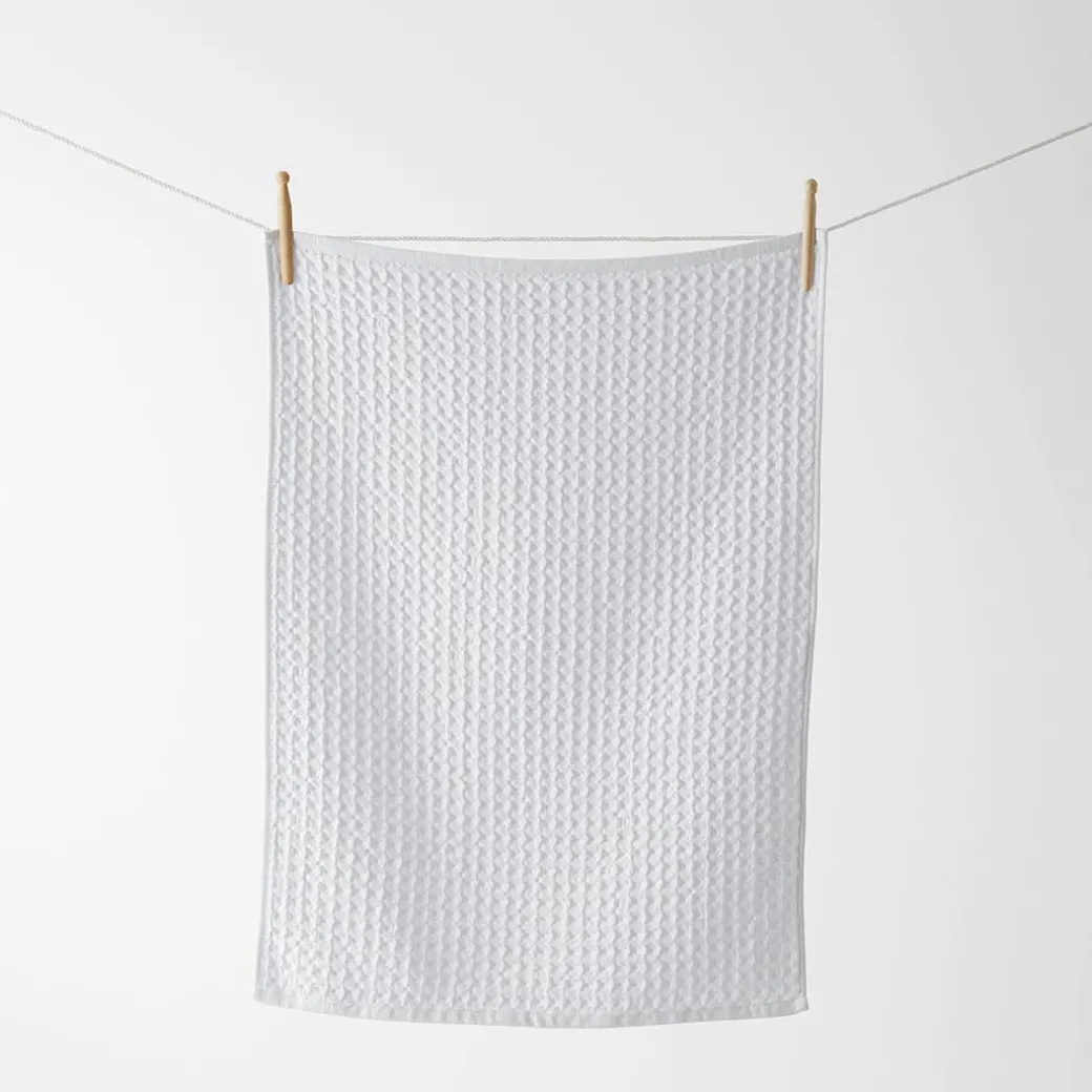 Waffle Tea Towel Set Of 2 - Oatmeal