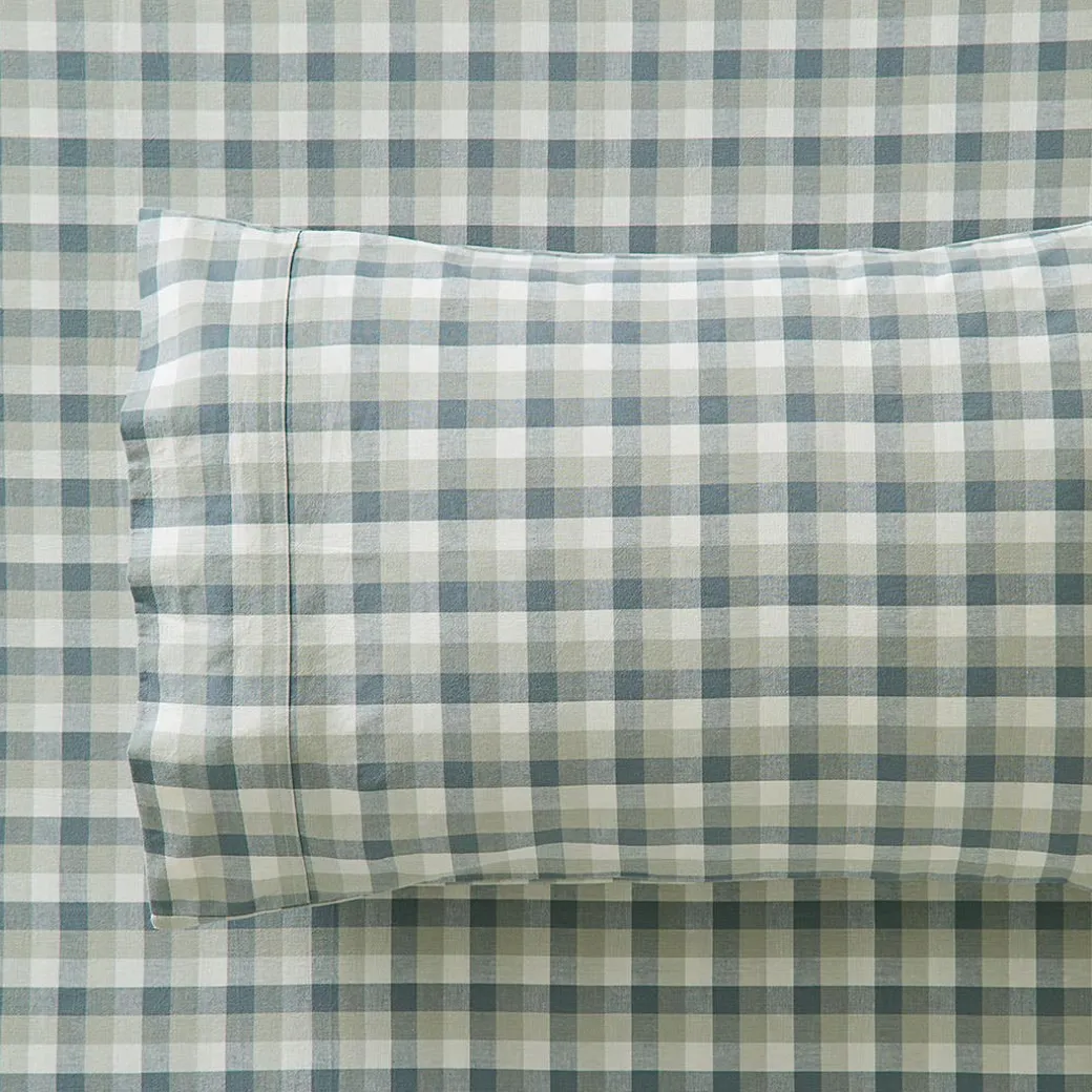 Yelverton Washed Cotton Sheet Set - Charcoal