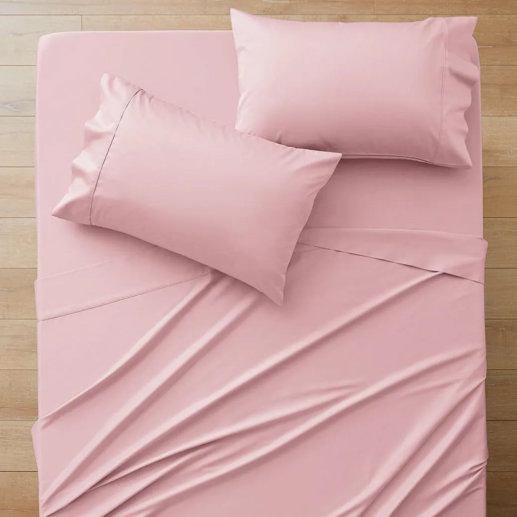 York 375 TC Cotton Sateen Sheet Set - White